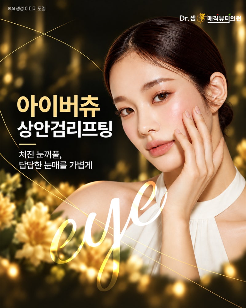 눈꺼풀이 처져 눈매가 답답할때 찾는 서면상안검리프팅 아이버츄