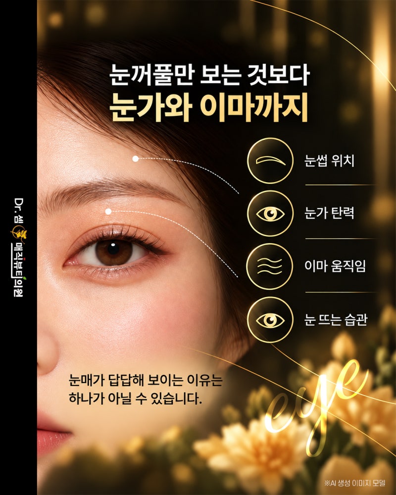 눈꺼풀이 처져 눈매가 답답할때 찾는 서면상안검리프팅 아이버츄 사진 4